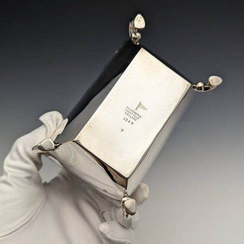 1913 年英國古董純銀茶葉盒 Walker 和 Hall